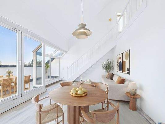 Wohnen-Essen Einrichtungsbeispiel