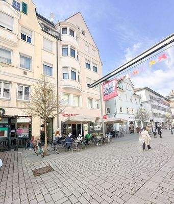 Ansicht und Fußgängerzone