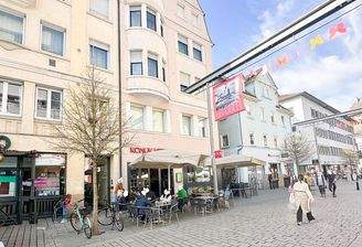 Ansicht und Fußgängerzone