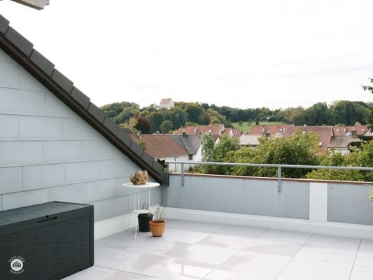 Dachterrasse zur Mindelburg