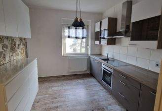 Möblierte Einbauküche