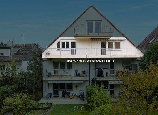 BALKON GEHT ÜBER GESAMTE BREITE