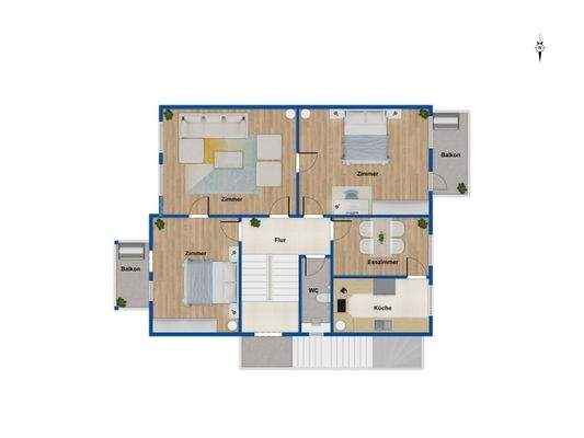 Grundriss Obergeschoss