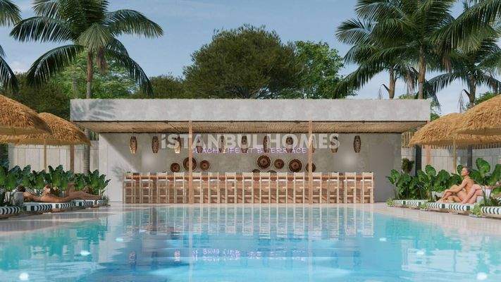 Commercial Real Estate with Pool near Metro in Istanbul Eyupsultan