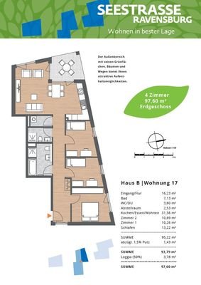 Wohnung B 17 im Erdgeschoss