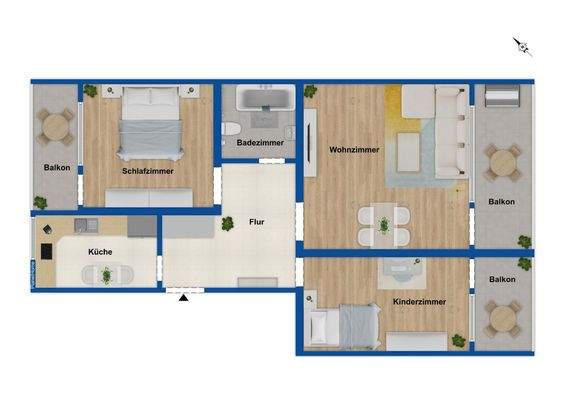 Grundriss 4. Obergeschoss