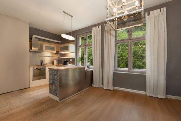 Die Großzügigkeit der Wohn-Ess-Küche