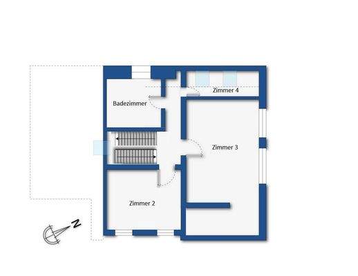 Grundrissskizze Dachgeschoss