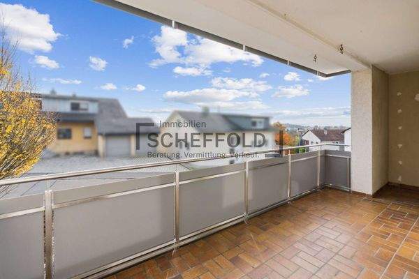 Balkon im Erdgeschoss