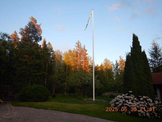 Sonnenuntergang im Garten
