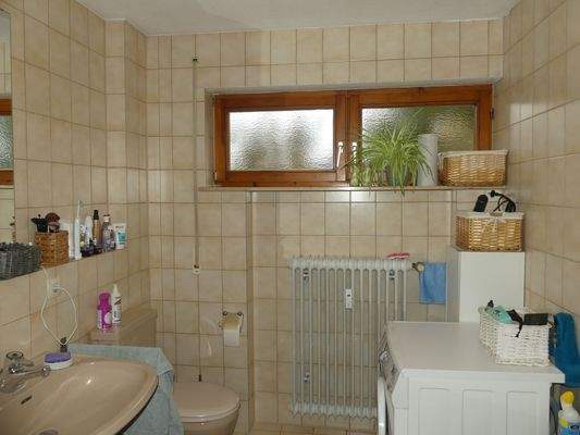 Waschmaschine im Bad