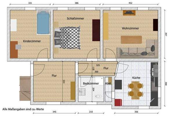Grundriss Gökerstr. 129 EG links