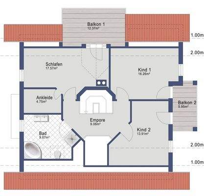 Ausschnitt Grundriss DG