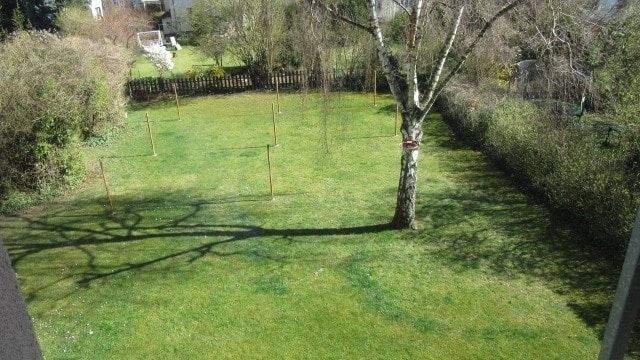 Blick in den Garten am Haus