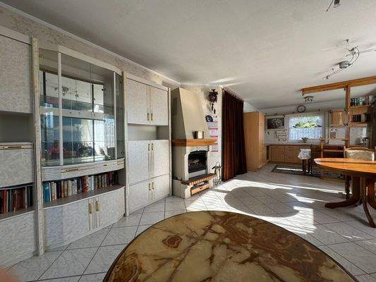 Wohnzimmer mit Kaminofen