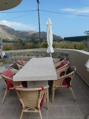 Südostkreta, Lagkada: Schöne Villa mit Meerblick zu verkaufen