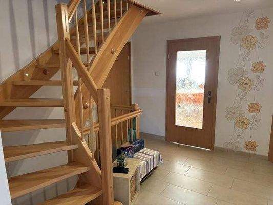 Treppe ins Dachgeschoß