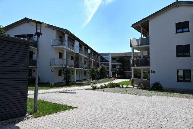 Ansicht Innenhof und Wohnhäuser
