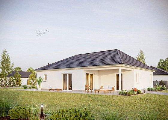 Bungalow mit überdachter Terrasse