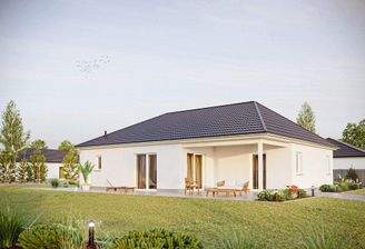 Bungalow mit überdachter Terrasse