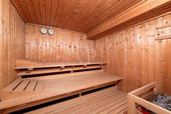 Sauna im Untergeschoss