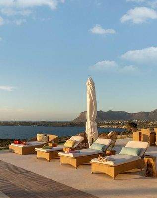 Kreta, Kalathas: Moderne mediterrane Villa mit atemberaubendem Meerblick zu verkaufen