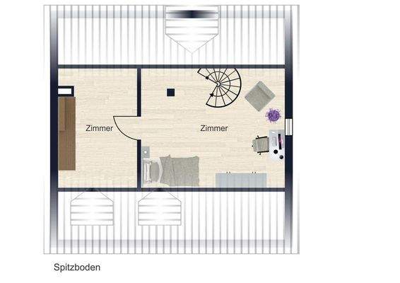 Grundriss Spitzboden