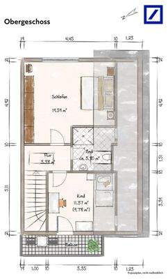 Grundriss Obergeschoss