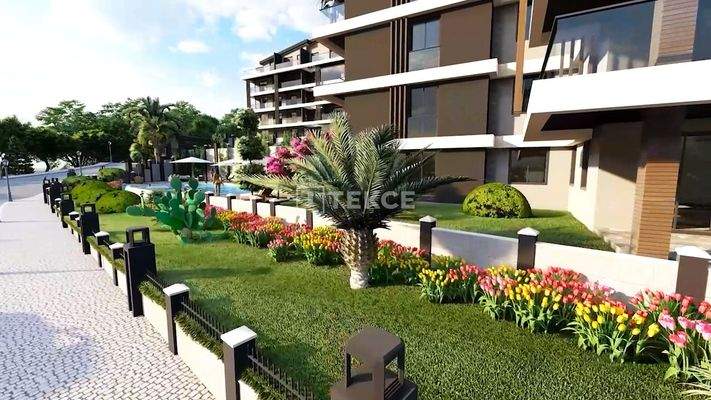 Apartments with Pool and Underground Parking in Güzelyalı
