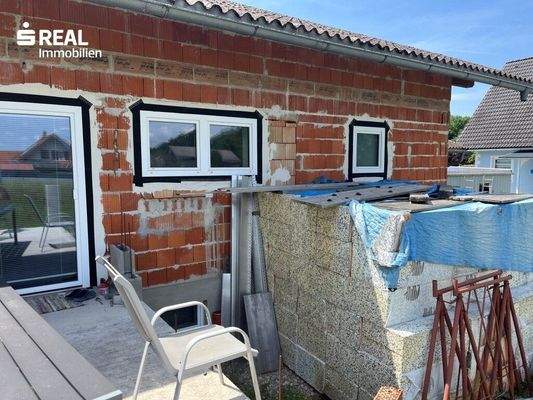 Ansicht Ost mit Terrasse