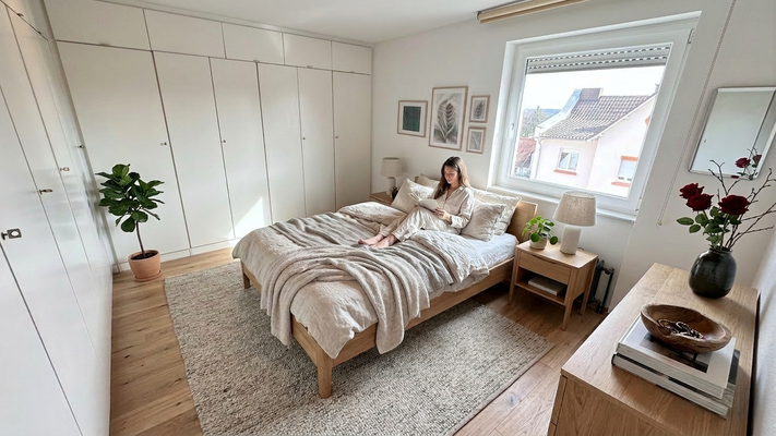 Schlafzimmer, "visualisiert"