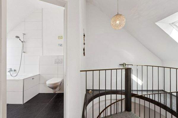 Wendeltreppe im Dachgeschoss