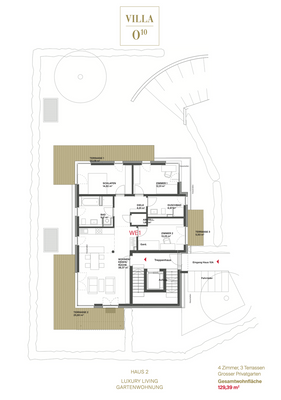 VILLA 02 - GRUNDRISS -WOHNUNG 01