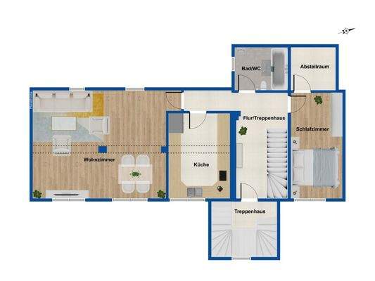 Wohnung Nebengebäude OG