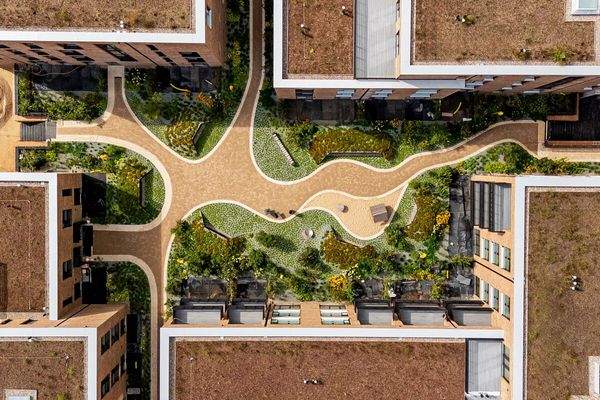 Vogelperspektive Innenhof