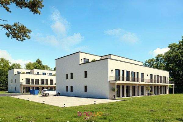 Ansicht Garten und Balkone - Verbessert - (KI generiert)