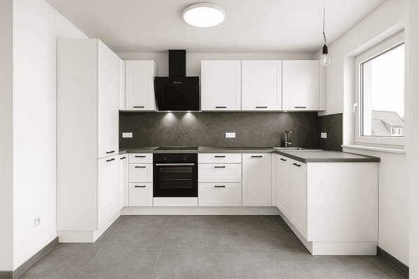 Moderne Küche in Weiß
