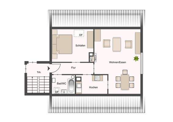 Wohnung Nr. 4 DG rechts - Haus 92
