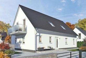 Eingangsansicht (optional mit Balkon)