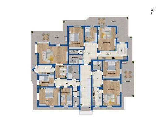 Grundriss EG Hnr. 19 und 21