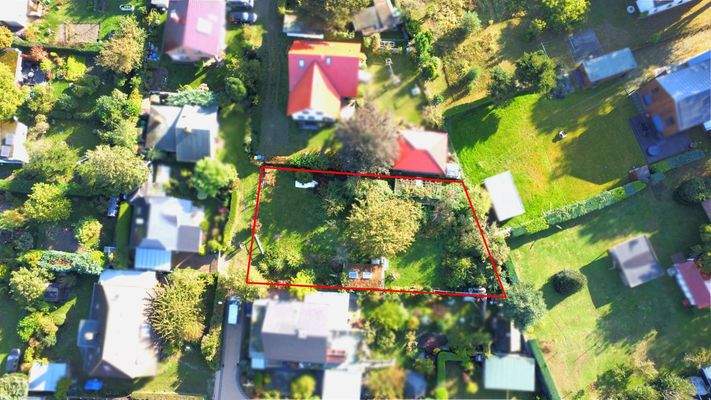 Luftbild mit Draufsicht