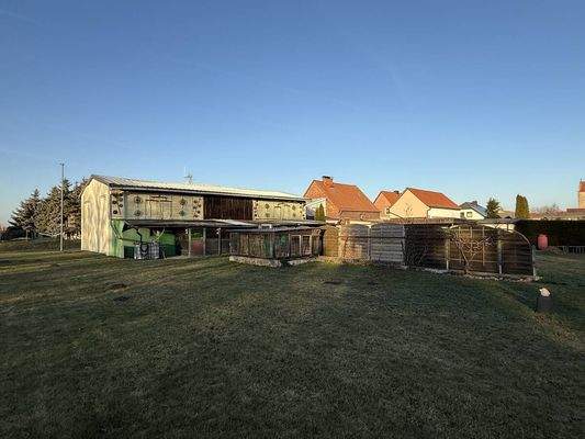 Grundstücksansicht / Rückseite Scheune 