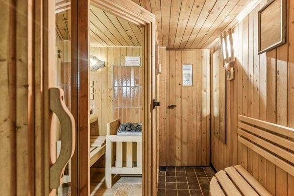 Saunabereich im Keller