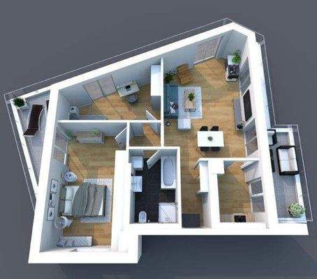 Windorfer Domizil - 3 Zimmer- 5.OG rechts - WE 13