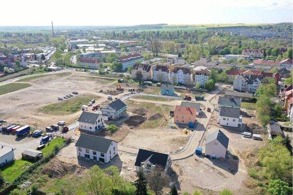 Luftbild 12.04.2024 Asphalteinbau Straße