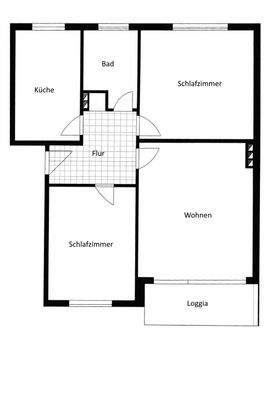 Grundriss mit Beschriftung