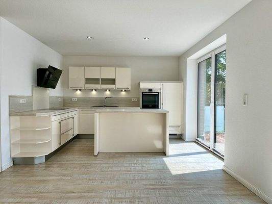 Küche mit Einbauküche