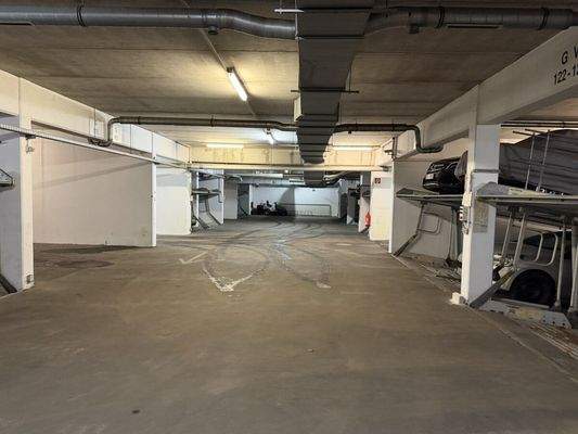 Blick in die Tiefgarage