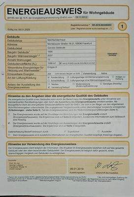 Energieausweis II