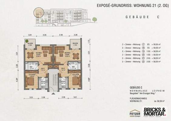 Grundriss Wohnung 21